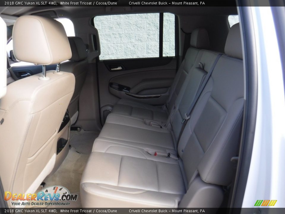 2018 GMC Yukon XL SLT 4WD White Frost Tricoat / Cocoa/Dune Photo #34