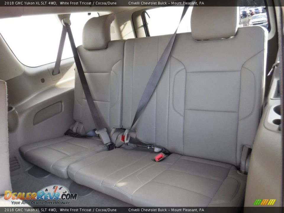 2018 GMC Yukon XL SLT 4WD White Frost Tricoat / Cocoa/Dune Photo #36