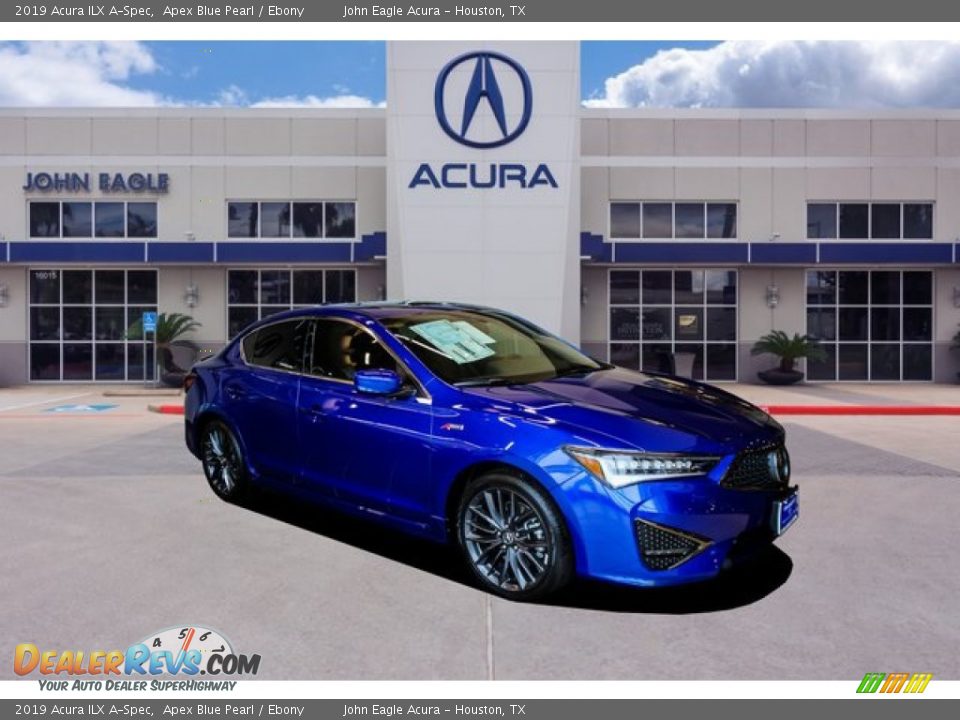 2019 Acura ILX A-Spec Apex Blue Pearl / Ebony Photo #1