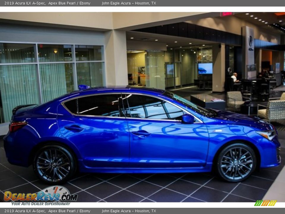 2019 Acura ILX A-Spec Apex Blue Pearl / Ebony Photo #8