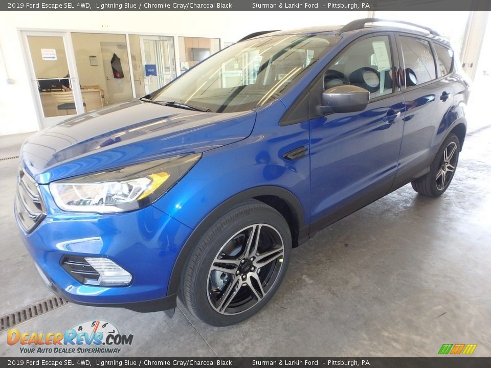 2019 Ford Escape SEL 4WD Lightning Blue / Chromite Gray/Charcoal Black Photo #5