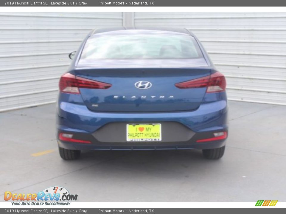 2019 Hyundai Elantra SE Lakeside Blue / Gray Photo #7