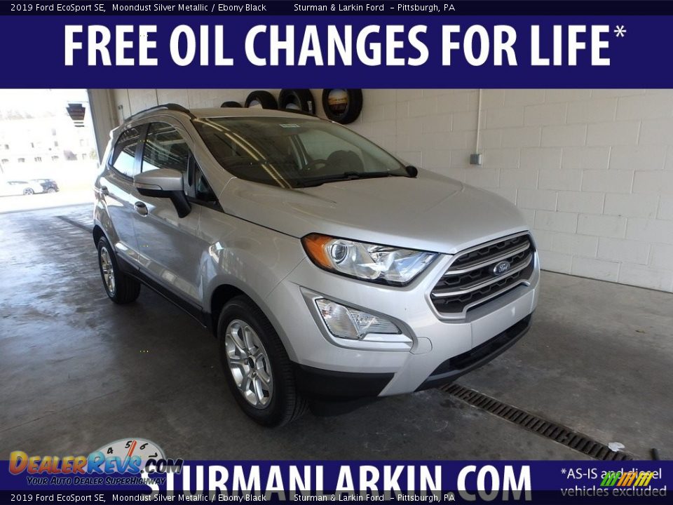 2019 Ford EcoSport SE Moondust Silver Metallic / Ebony Black Photo #1