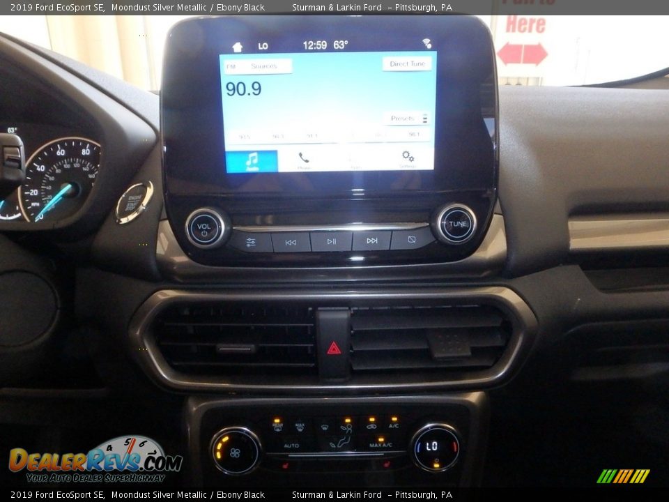 2019 Ford EcoSport SE Moondust Silver Metallic / Ebony Black Photo #13