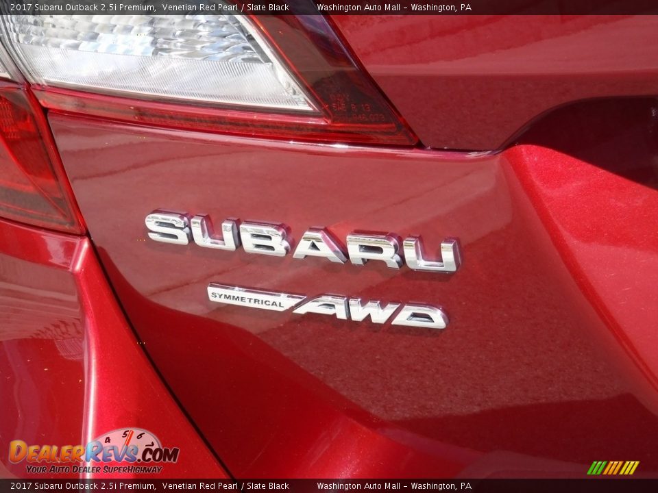 2017 Subaru Outback 2.5i Premium Venetian Red Pearl / Slate Black Photo #9