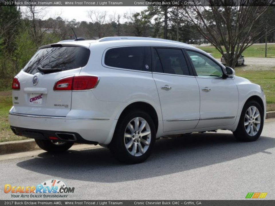 2017 Buick Enclave Premium AWD White Frost Tricoat / Light Titanium Photo #3