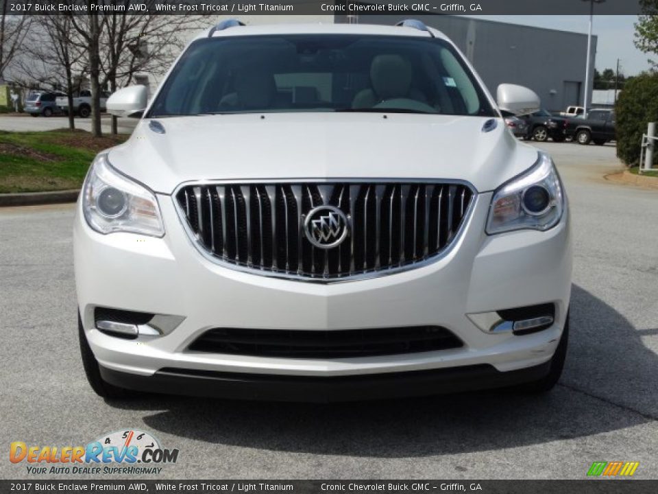 2017 Buick Enclave Premium AWD White Frost Tricoat / Light Titanium Photo #4