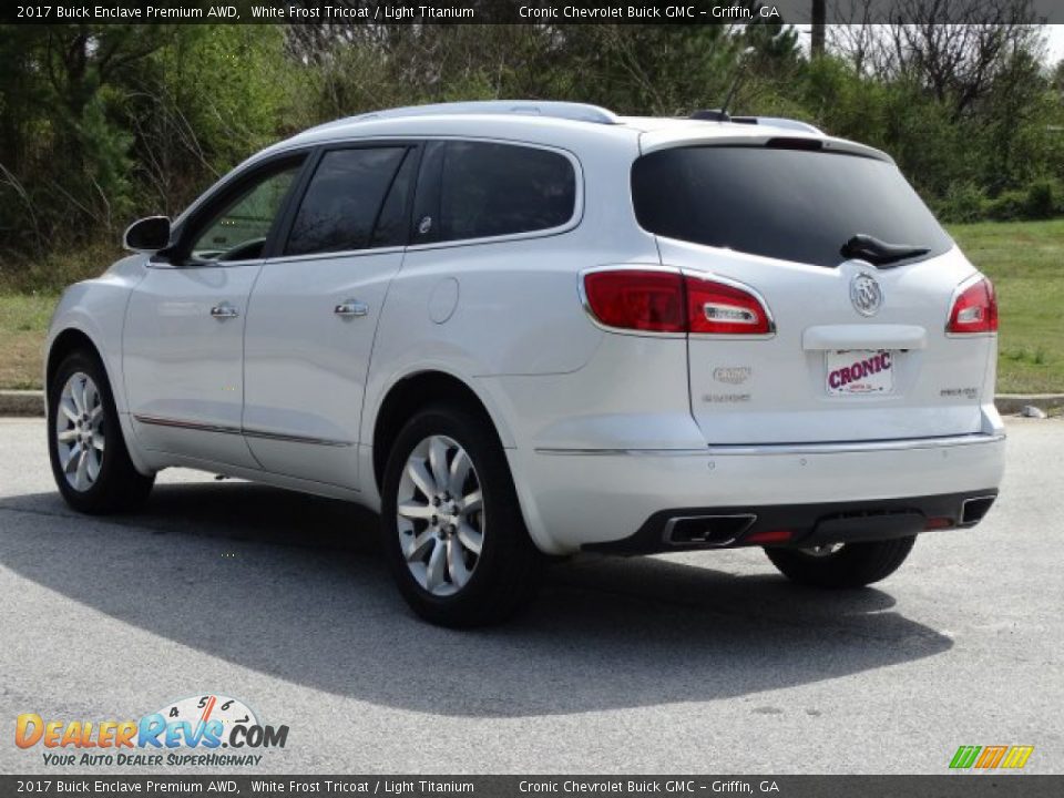 2017 Buick Enclave Premium AWD White Frost Tricoat / Light Titanium Photo #6