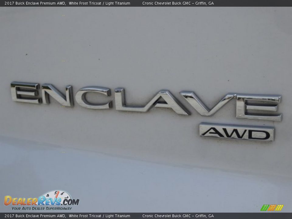 2017 Buick Enclave Premium AWD White Frost Tricoat / Light Titanium Photo #8