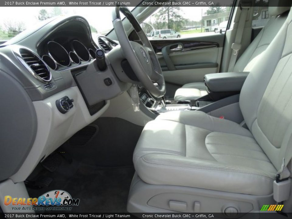 2017 Buick Enclave Premium AWD White Frost Tricoat / Light Titanium Photo #12