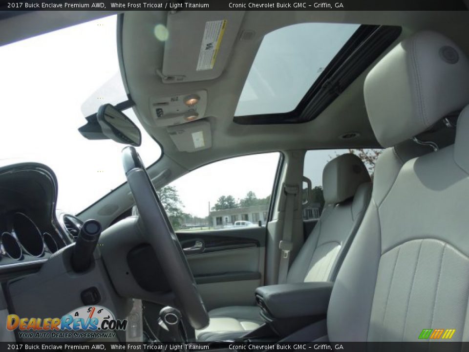 2017 Buick Enclave Premium AWD White Frost Tricoat / Light Titanium Photo #13