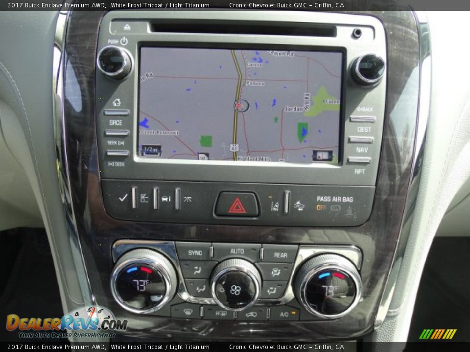 2017 Buick Enclave Premium AWD White Frost Tricoat / Light Titanium Photo #19