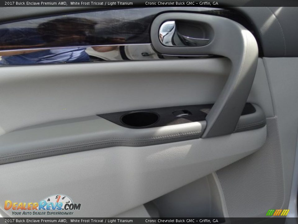 2017 Buick Enclave Premium AWD White Frost Tricoat / Light Titanium Photo #21