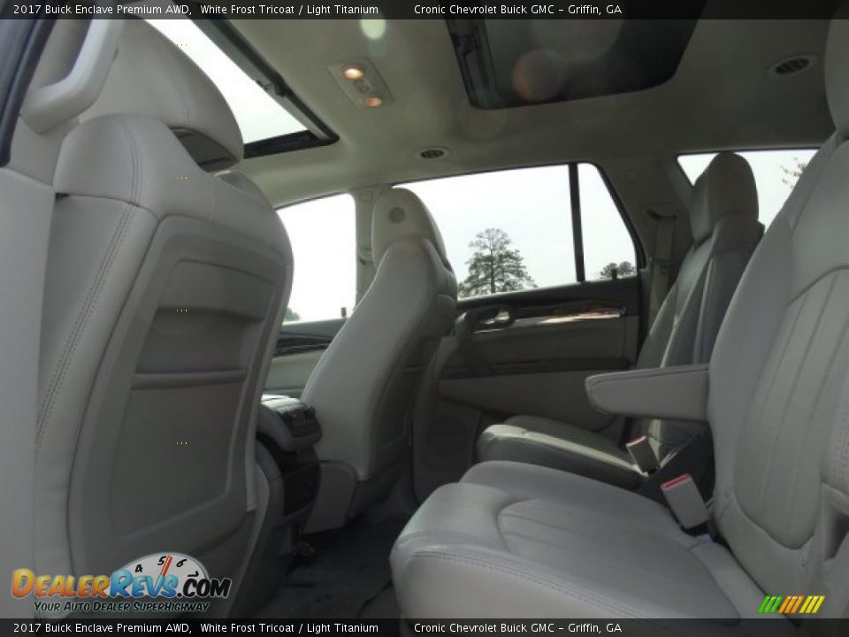 2017 Buick Enclave Premium AWD White Frost Tricoat / Light Titanium Photo #23