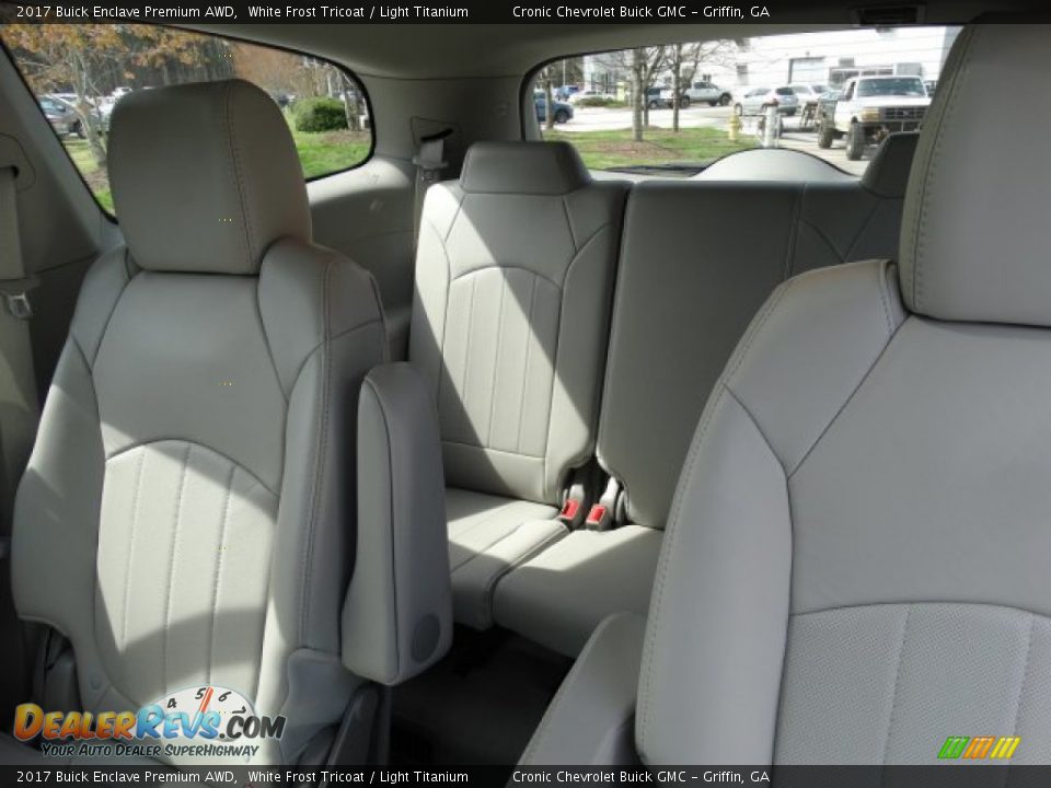 2017 Buick Enclave Premium AWD White Frost Tricoat / Light Titanium Photo #24