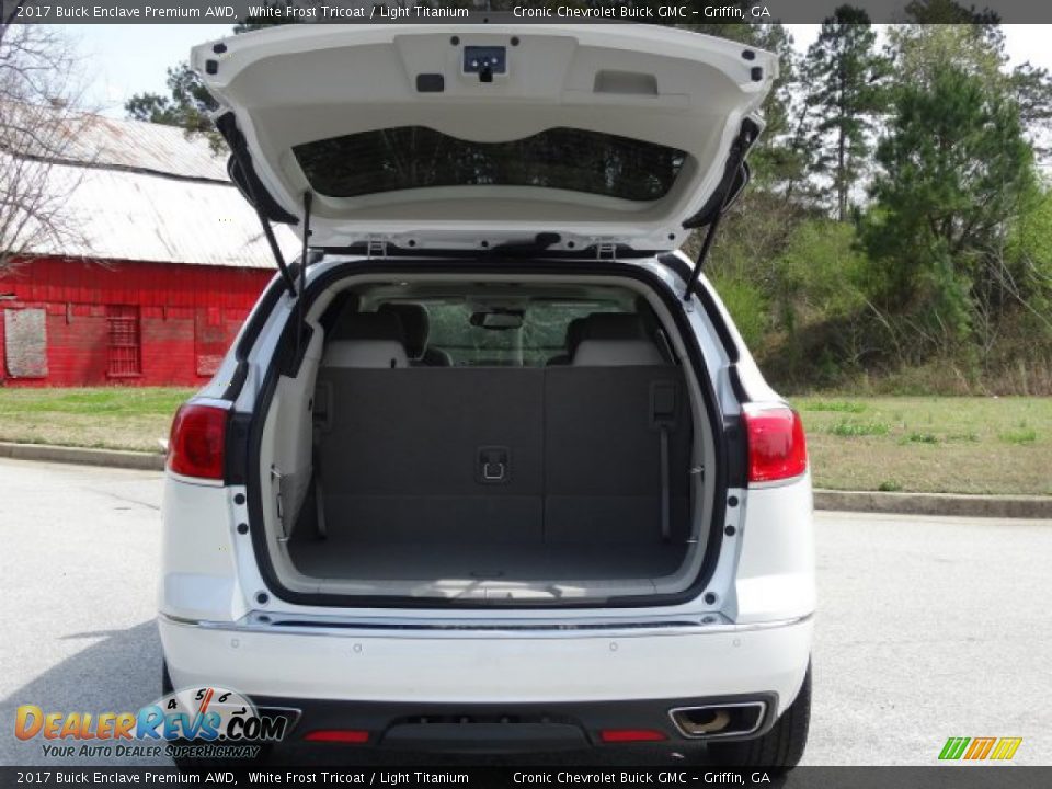2017 Buick Enclave Premium AWD White Frost Tricoat / Light Titanium Photo #27