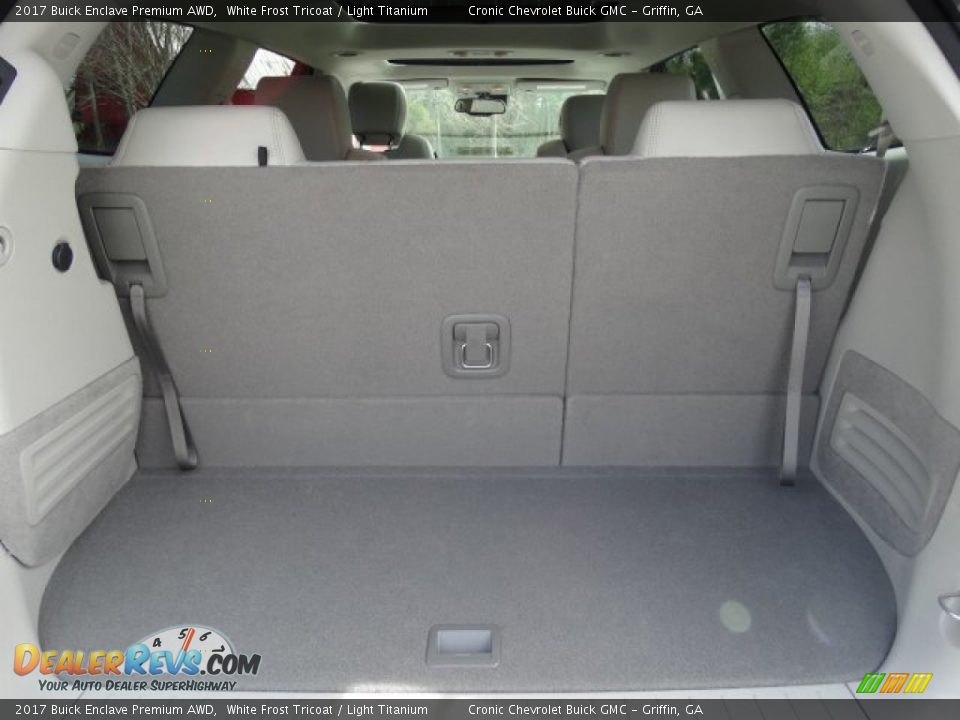 2017 Buick Enclave Premium AWD White Frost Tricoat / Light Titanium Photo #28