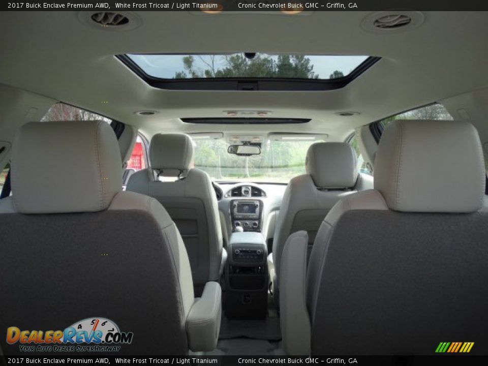 2017 Buick Enclave Premium AWD White Frost Tricoat / Light Titanium Photo #29