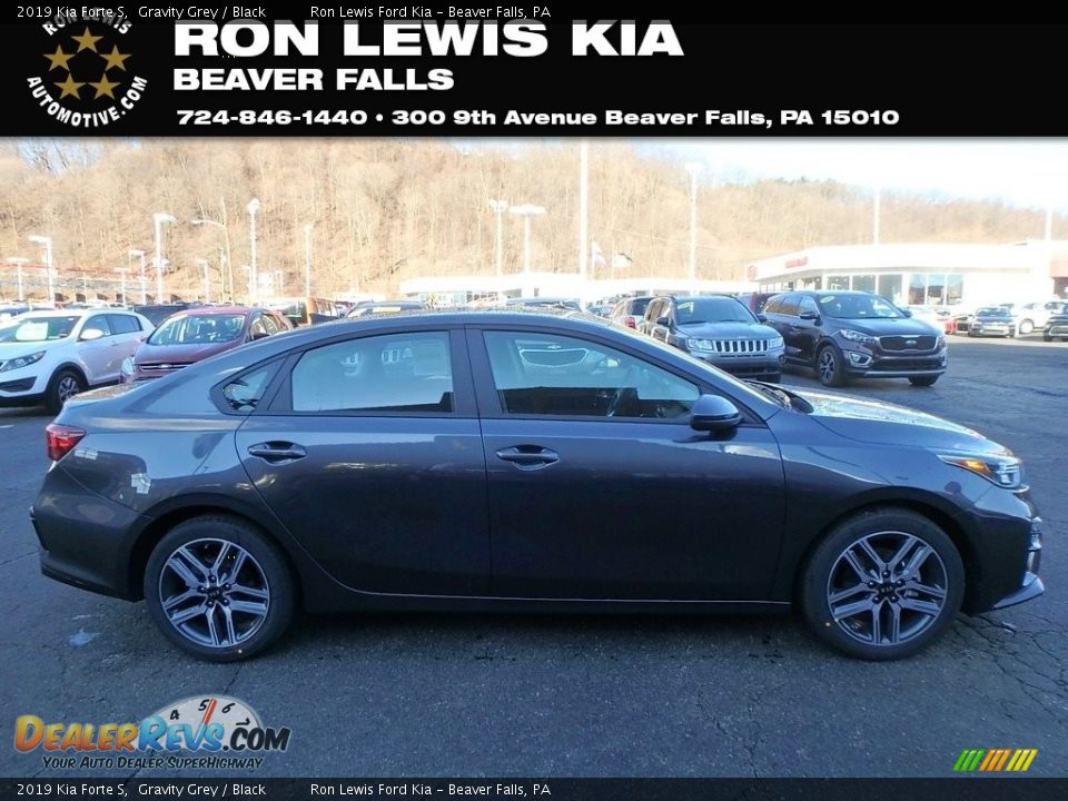 2019 Kia Forte S Gravity Grey / Black Photo #1