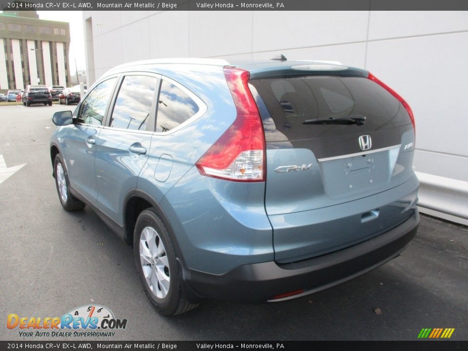 2014 Honda CR-V EX-L AWD Mountain Air Metallic / Beige Photo #3