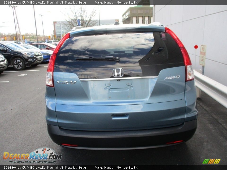 2014 Honda CR-V EX-L AWD Mountain Air Metallic / Beige Photo #4