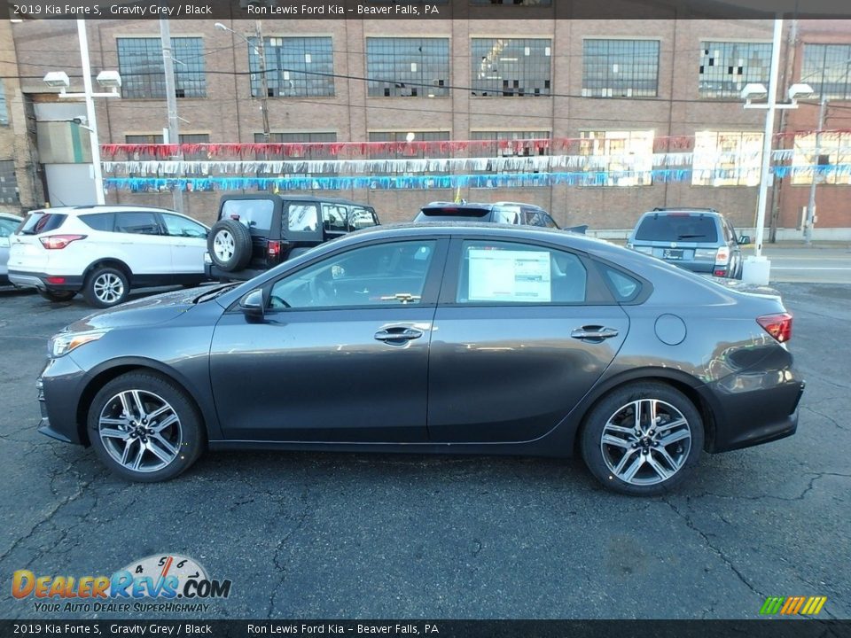 2019 Kia Forte S Gravity Grey / Black Photo #5