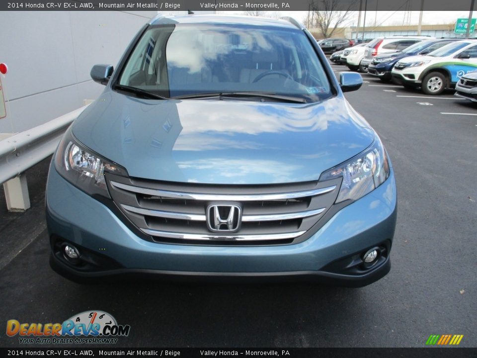 2014 Honda CR-V EX-L AWD Mountain Air Metallic / Beige Photo #8