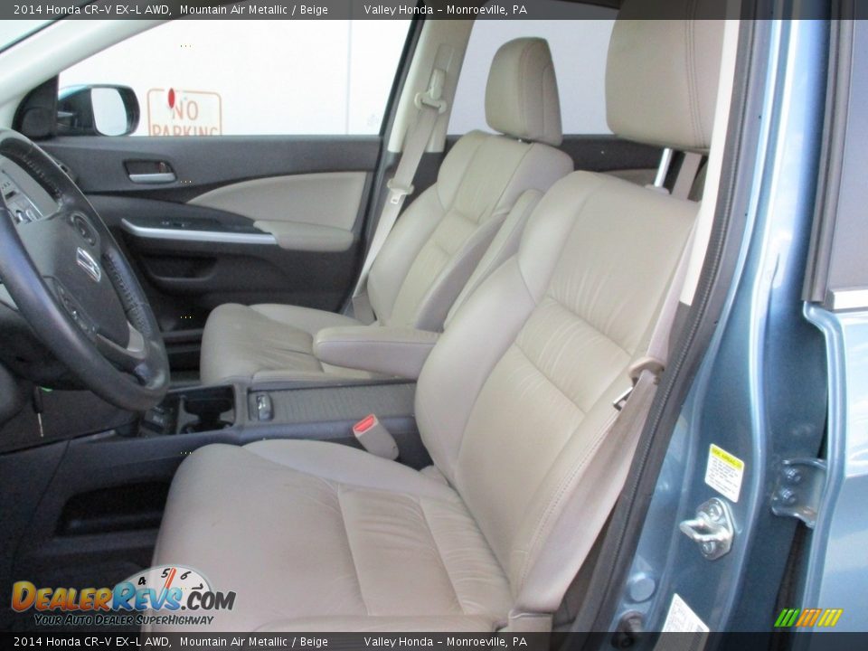 2014 Honda CR-V EX-L AWD Mountain Air Metallic / Beige Photo #12
