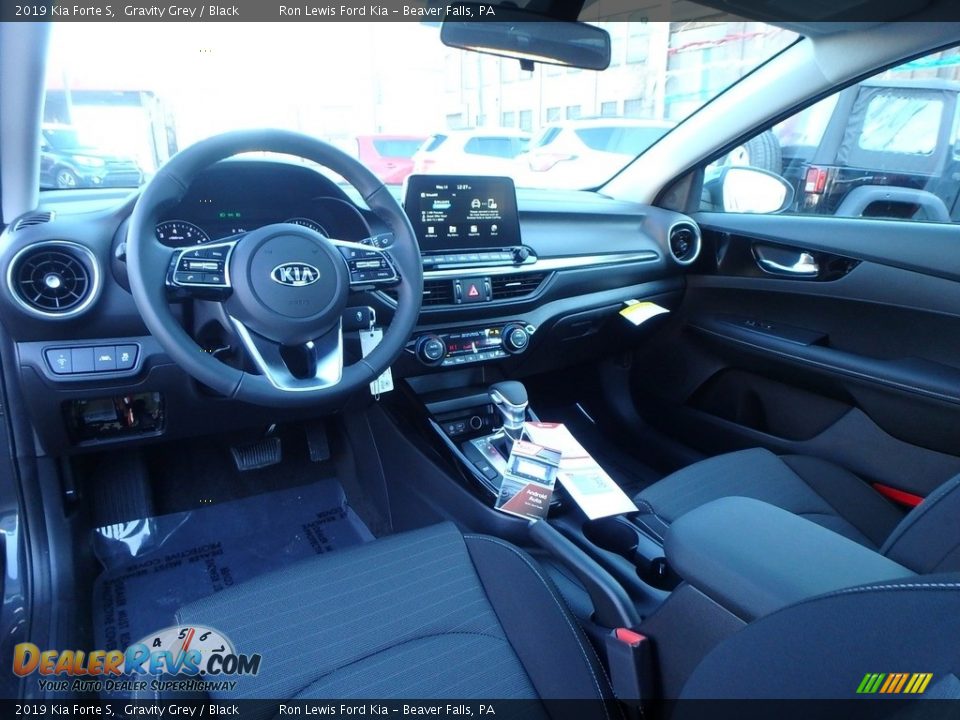 2019 Kia Forte S Gravity Grey / Black Photo #12