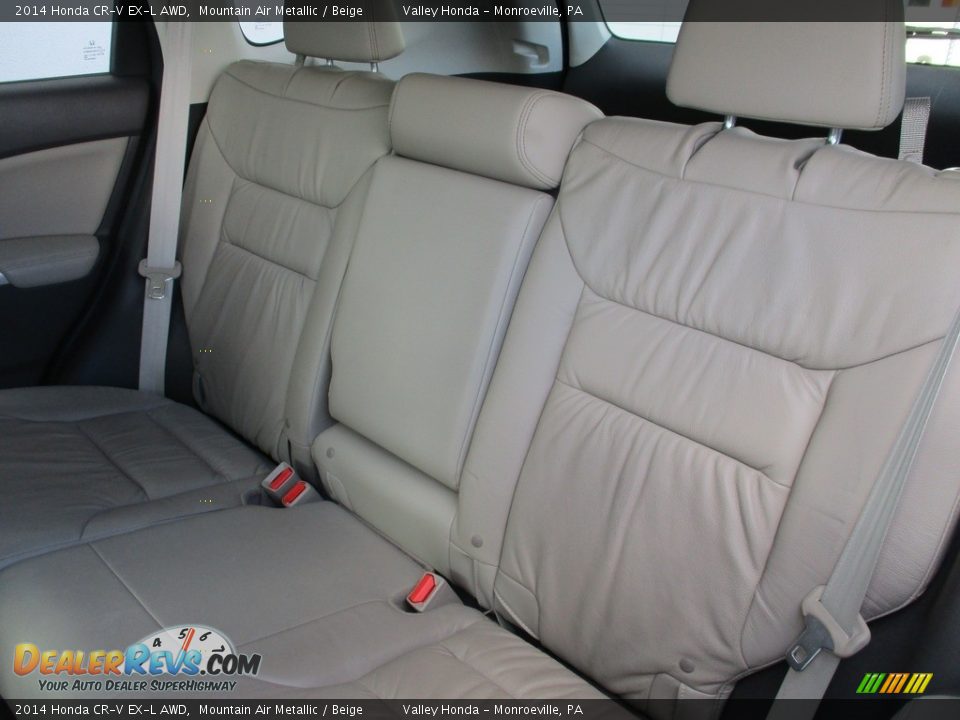 2014 Honda CR-V EX-L AWD Mountain Air Metallic / Beige Photo #13