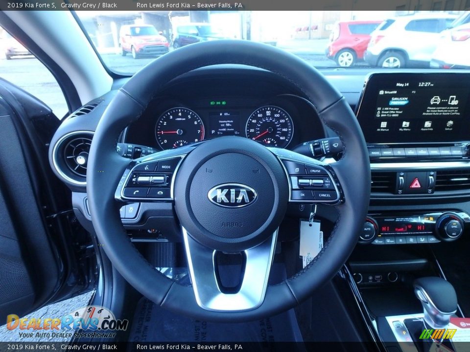 2019 Kia Forte S Gravity Grey / Black Photo #16