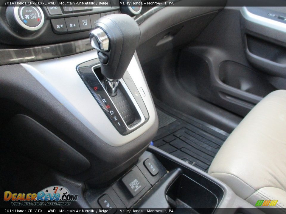 2014 Honda CR-V EX-L AWD Mountain Air Metallic / Beige Photo #15