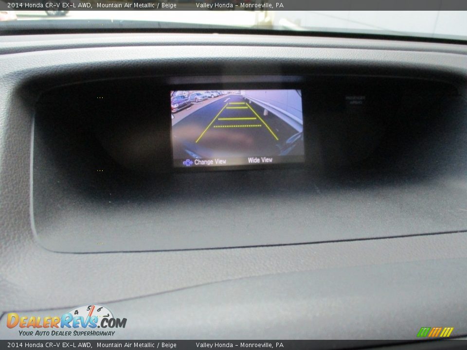 2014 Honda CR-V EX-L AWD Mountain Air Metallic / Beige Photo #17