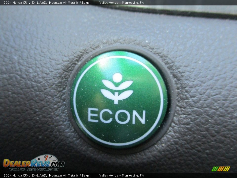 2014 Honda CR-V EX-L AWD Mountain Air Metallic / Beige Photo #18