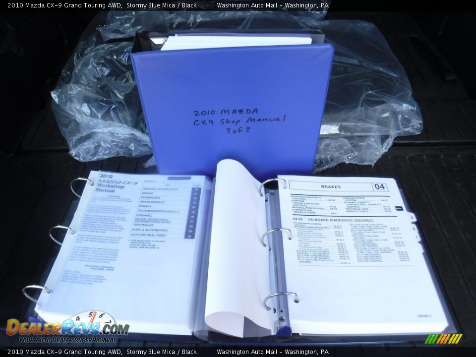2010 Mazda CX-9 Grand Touring AWD Stormy Blue Mica / Black Photo #24