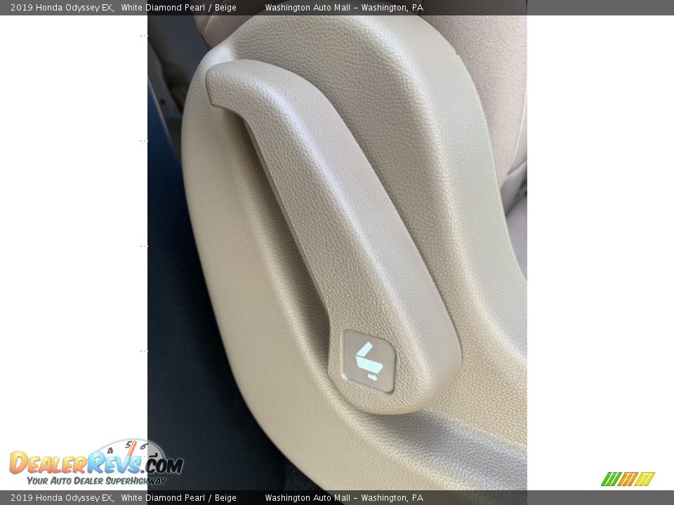 2019 Honda Odyssey EX White Diamond Pearl / Beige Photo #23