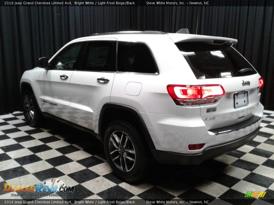 2019 Jeep Grand Cherokee Limited 4x4 Bright White / Light Frost Beige/Black Photo #8