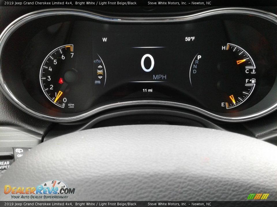 2019 Jeep Grand Cherokee Limited 4x4 Bright White / Light Frost Beige/Black Photo #20