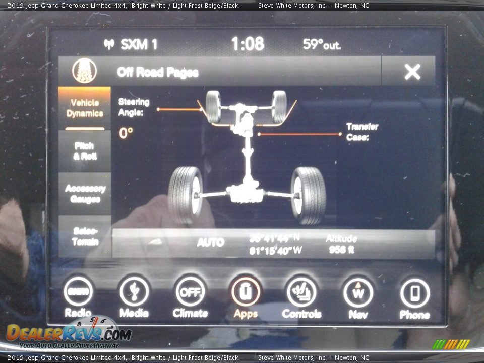 2019 Jeep Grand Cherokee Limited 4x4 Bright White / Light Frost Beige/Black Photo #30