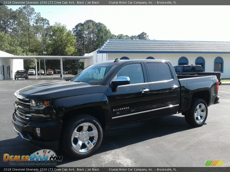 2018 Chevrolet Silverado 1500 LTZ Crew Cab 4x4 Black / Jet Black Photo #1