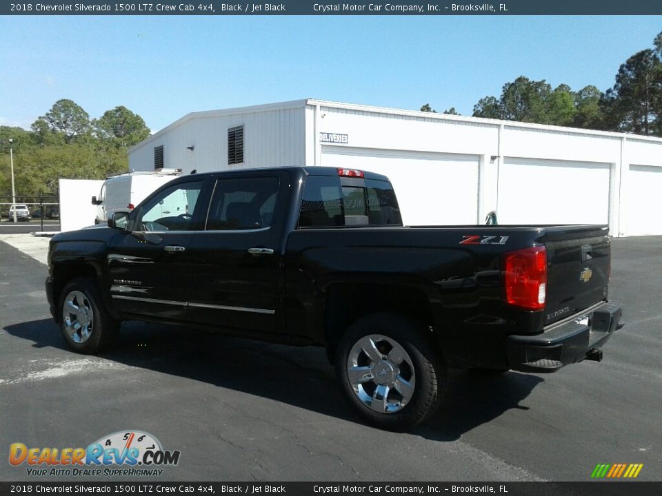 2018 Chevrolet Silverado 1500 LTZ Crew Cab 4x4 Black / Jet Black Photo #3