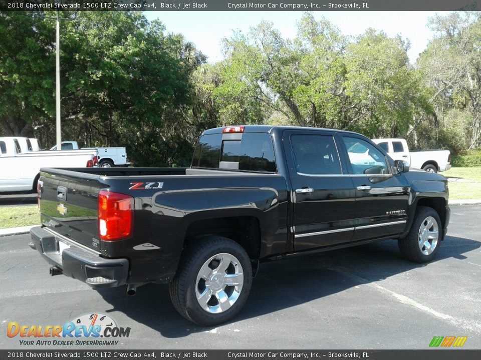 2018 Chevrolet Silverado 1500 LTZ Crew Cab 4x4 Black / Jet Black Photo #5