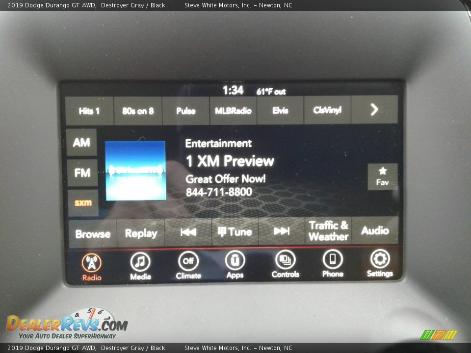 2019 Dodge Durango GT AWD Destroyer Gray / Black Photo #24