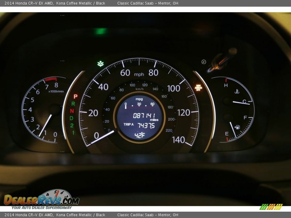 2014 Honda CR-V EX AWD Kona Coffee Metallic / Black Photo #9
