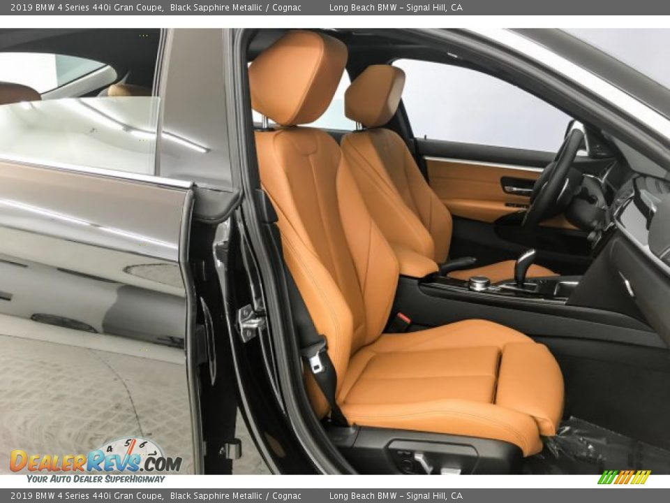 2019 BMW 4 Series 440i Gran Coupe Black Sapphire Metallic / Cognac Photo #4