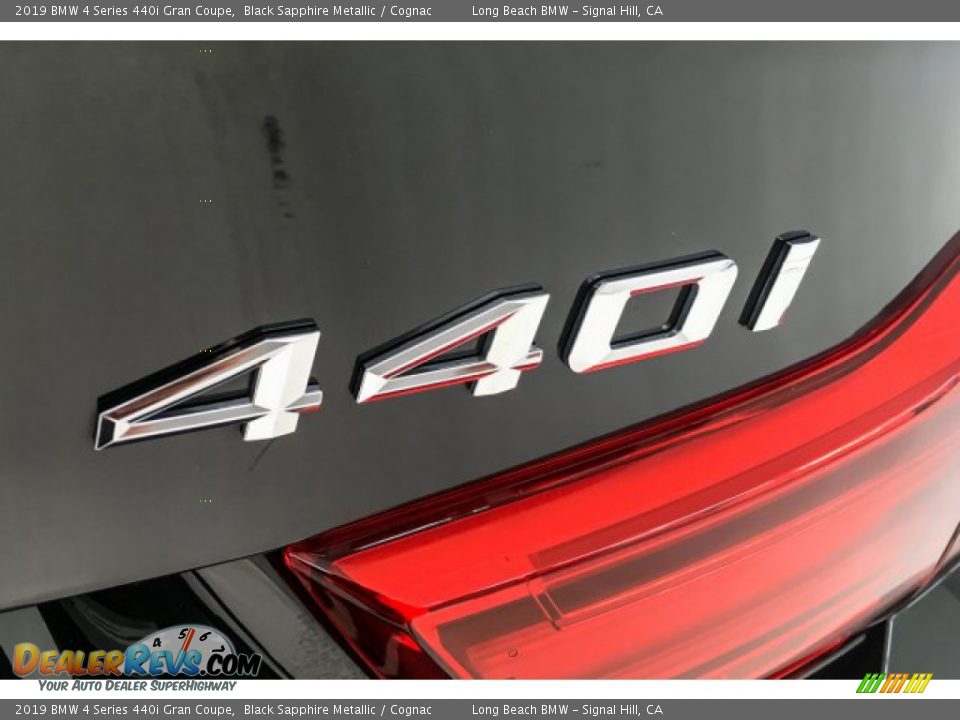 2019 BMW 4 Series 440i Gran Coupe Black Sapphire Metallic / Cognac Photo #5