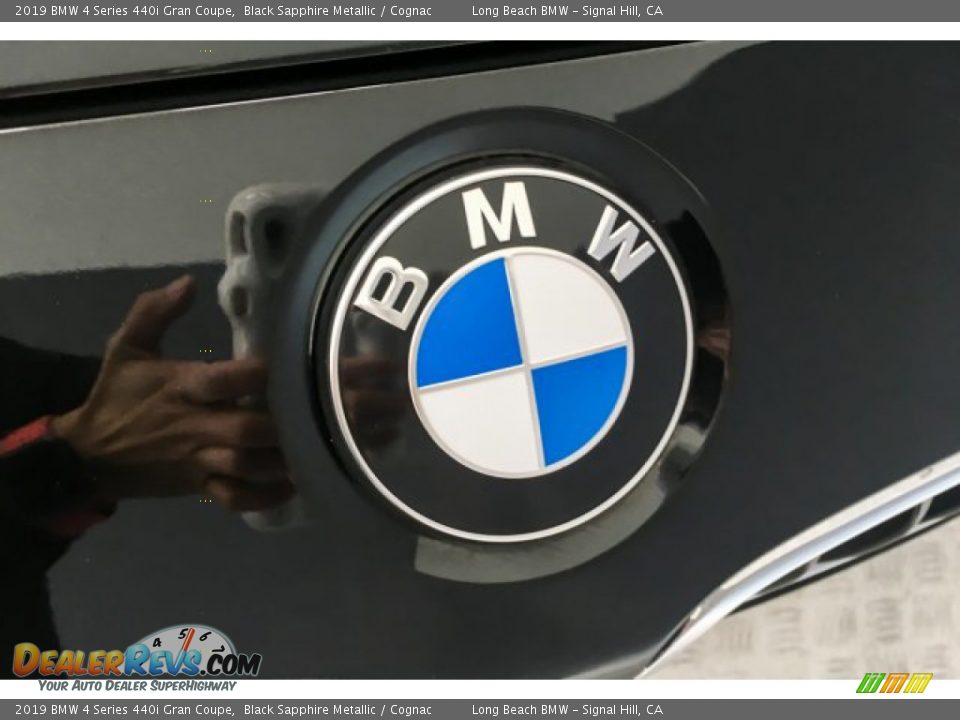 2019 BMW 4 Series 440i Gran Coupe Black Sapphire Metallic / Cognac Photo #30