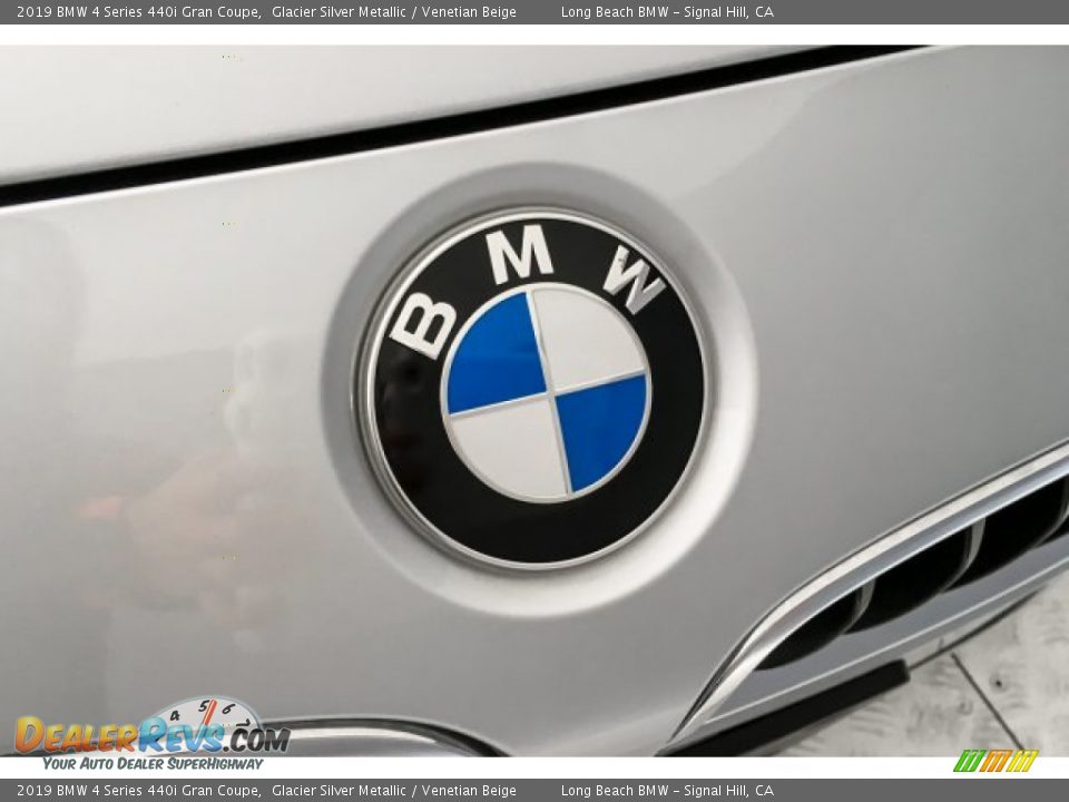 2019 BMW 4 Series 440i Gran Coupe Glacier Silver Metallic / Venetian Beige Photo #32