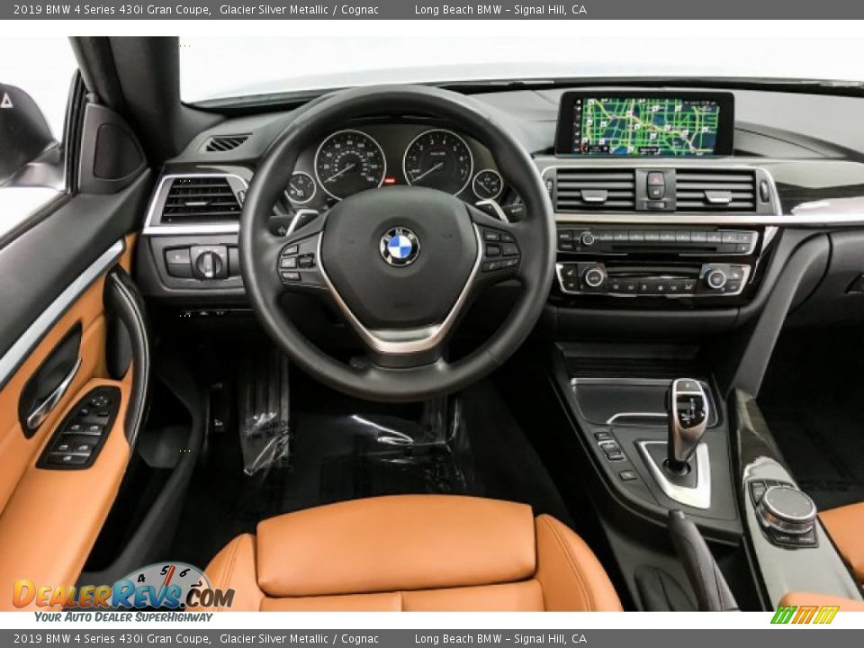 2019 BMW 4 Series 430i Gran Coupe Glacier Silver Metallic / Cognac Photo #4