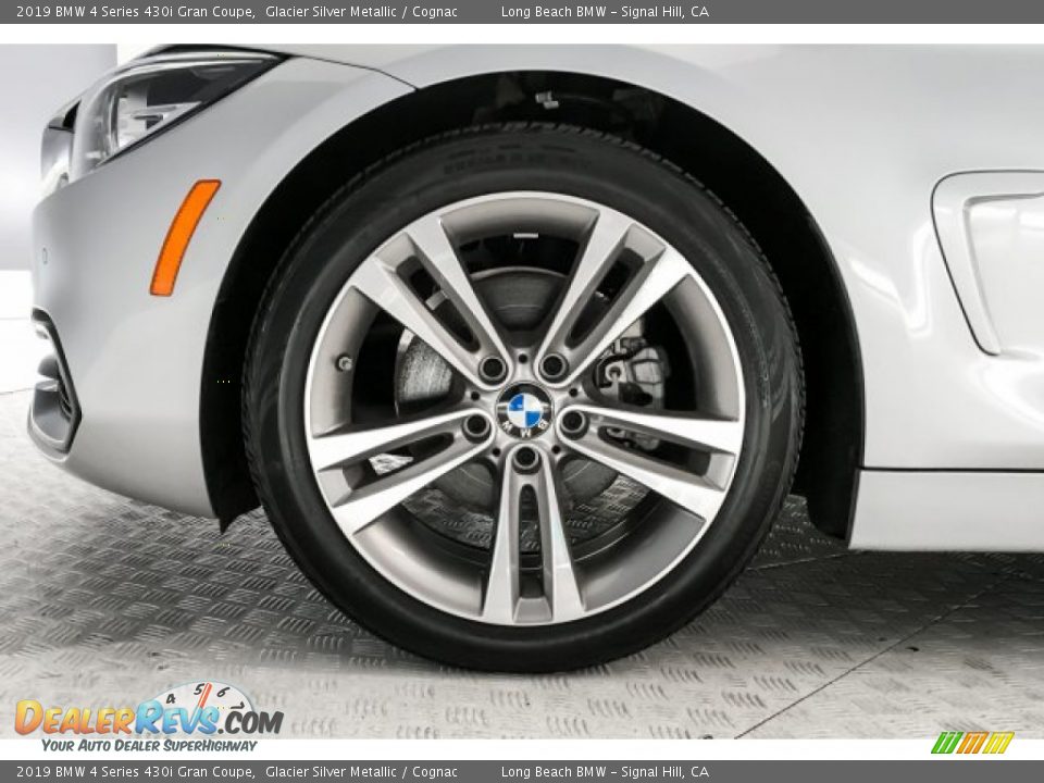 2019 BMW 4 Series 430i Gran Coupe Glacier Silver Metallic / Cognac Photo #8